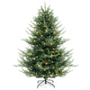 Lucktree 6ft Faux Hinged Xmas Full Tree with 240 Warm White LED Lights, 778 Branch Tips