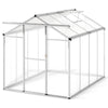 Lucktree Outdoor Large Walk-in Green House w/ Rain Gutter