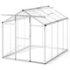 Lucktree Outdoor Large Walk-in Green House w/ Rain Gutter
