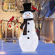 4.2 FT Lighted Christmas Snowman with Redbirds - Lucktree