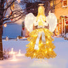 Lucktree 5.2 FT Lighted Angel with Christmas Tree Skirt