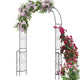 Lucktree Garden Arch Trellis - 7.9 ft Metal Arbor Pergola