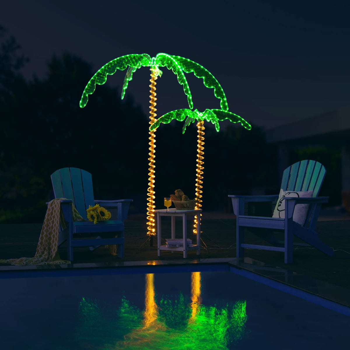 Lighted Palm Trees for Outside Patio - LucktreeUS