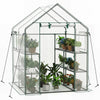 Lucktree 57”L x 57”W x 77”H Walk-in Greenhouse for Outdoors