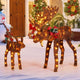 Lucktree 2 Pieces Lighted Christmas Moose Family, Light-up Xmas Deer Decorations with 170 LED Lights