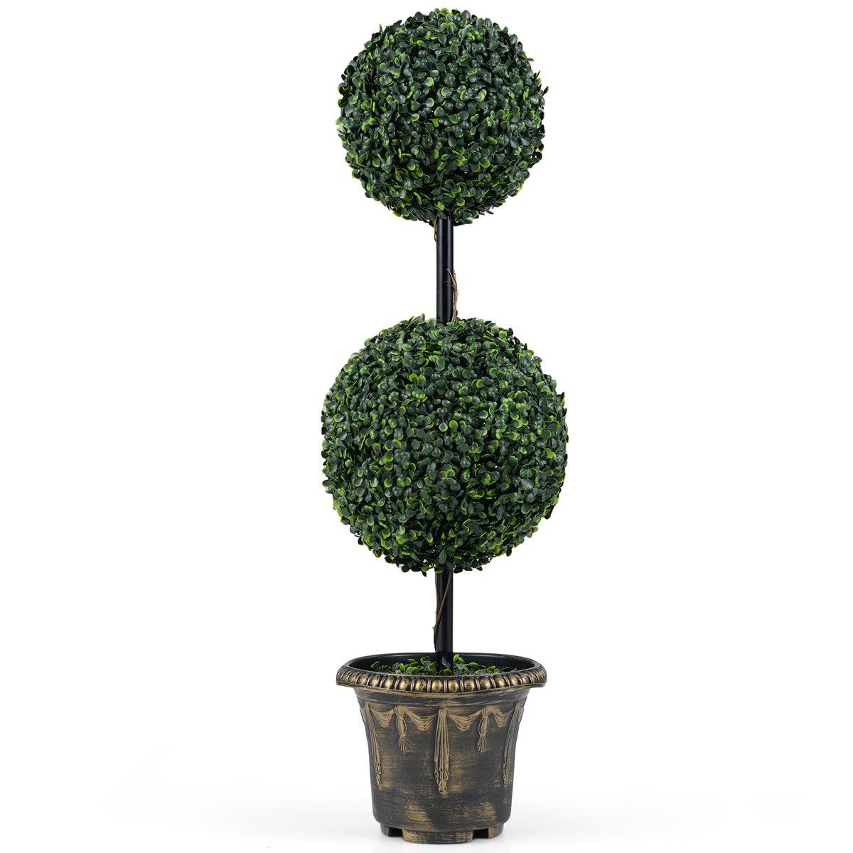 Lucktree 3 FT Artificial Boxwood Topiary Tree(1/2)