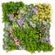 Lucktree 2 Pack Hanging Artificial Plants Panels, 20" x 20" Square Framed 3D Greenery Wall Art Decor