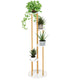 Lucktree 4 Tier Plant Stand Indoor, Tall Plant Shelf with Marble Texture for Multiple Potted Plants, Tiered Metal Plant Holder Flower Display Rack for Living Room Balcony Porch