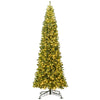 Lucktree 12 FT Pre-Lit Artificial Christmas Tree with Quick Power Connector