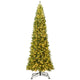 Lucktree 12 FT Pre-Lit Artificial Christmas Tree with Quick Power Connector