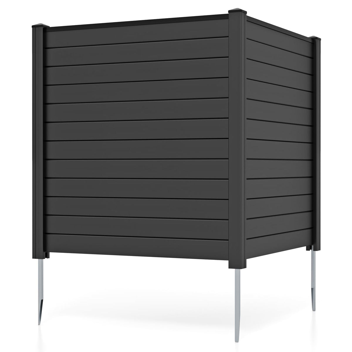Lucktree Air Conditioner Fence 2 Panels - 48''W x 48''H Outdoor Privacy Screen with Upgraded Metal Stakes