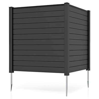 Lucktree Air Conditioner Fence 2 Panels - 48''W x 48''H Outdoor Privacy Screen with Upgraded Metal Stakes