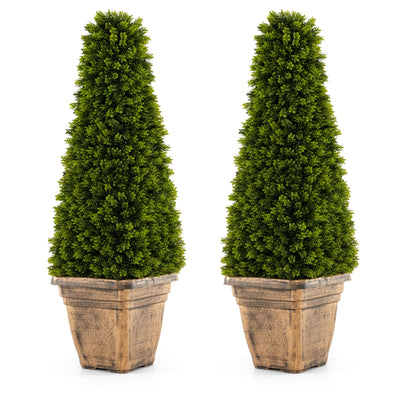 Lucktree 3ft Artificial Boxwood Topiary Tree
