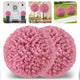 Lucktree 17.5 Inch Topiary Balls Artificial Outdoor Set of 2, Faux Pink Eucalyptus Decorative Balls