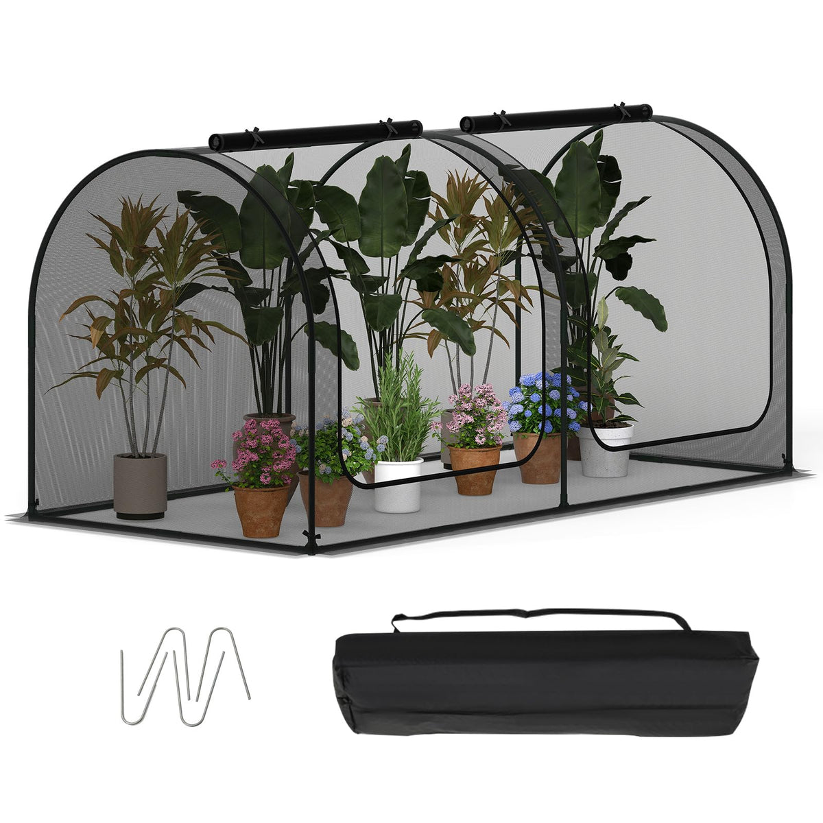 Lucktree 98” x 48” x 48” Tunnel Crop Cage
