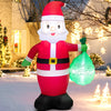 Lucktree Inflatable christmas Snowman, Santa Claus, Built-in Colorful LED Lights