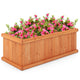Lucktree Raised Garden Bed | 31”x14”x12” Wooden Planter Box with 4 Drainage Holes (1/2)
