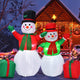 Lucktree Inflatable christmas Snowman, Santa Claus, Built-in Colorful LED Lights