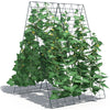 Lucktree 4 Panels Cucumber Trellis A-Frame Garden Trellis for Plant Climbing