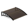 Lucktree 30" x 39" Window Awning with Hollow Sheet for Rain Snow Sunlight Protection