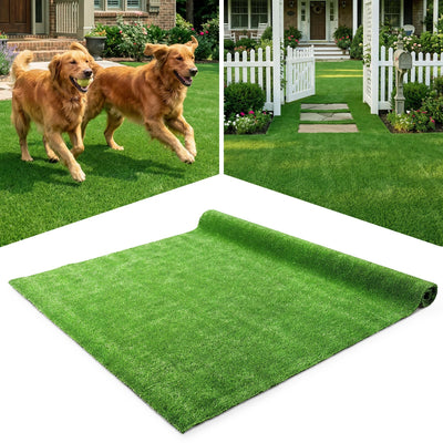 Lucktree 10 FT x 6.5 FT/8 FT x 5 FT Artificial Turf Rug