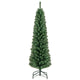 Lucktree 5ft / 6ft / 7ft / 8ft Artificial Skinny Xmas Tree with Quick Shape Technology