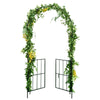 Lucktree Garden Arbor Trellis with Door