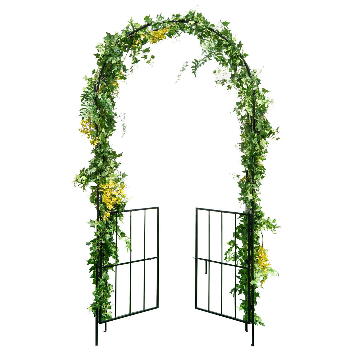 Lucktree Garden Arbor Trellis with Door