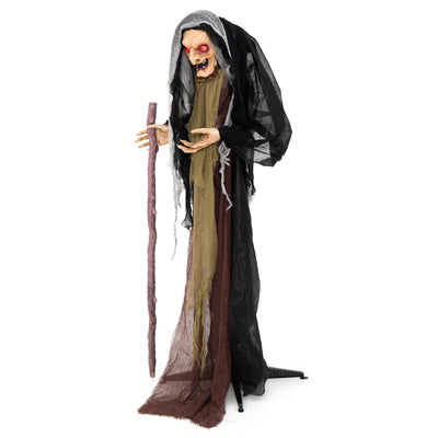 Lucktree 5FT Halloween Animated Standing Witch