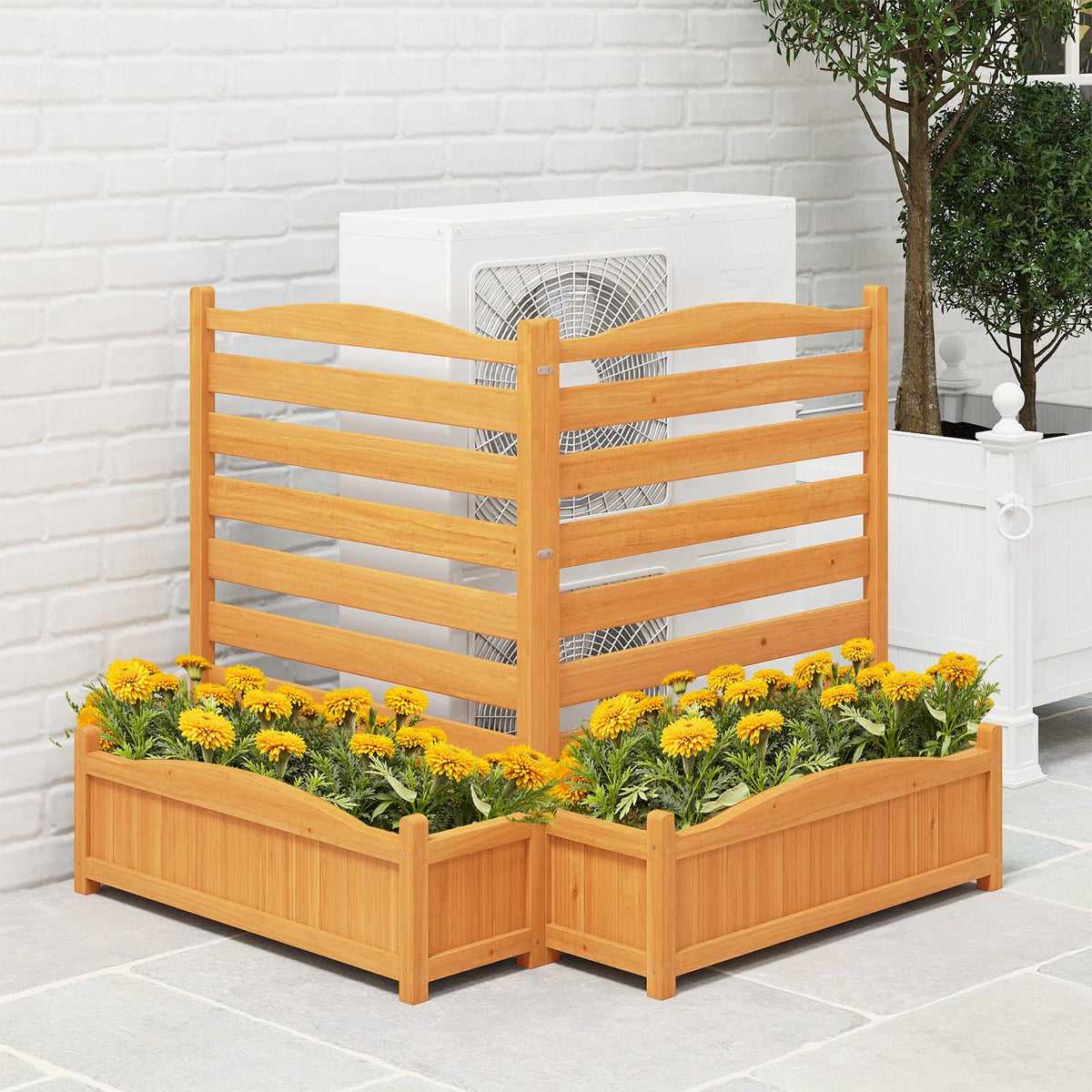 Lucktree Air Conditioner Fence Outdoor