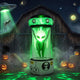 7.4 FT Halloween Lighted Inflatable Alien Decorations