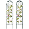 Lucktree Garden Trellis, Tall Galvanized Steel Trellis for Climbing Plants