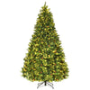 7/7.5/8 ft Pre-Lit Christmas Tree, 925 Hinged Tips with Pine Cones