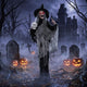 Lucktree 6.3 FT Animated Halloween Standing Talking Witch with Skull