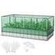 Lucktree 69”x36”x28” Raised Garden Bed with Cover, 16.5 Cu.Ft Galvanized Steel Planter Box Kit