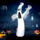 Lucktree 12 FT Halloween Inflatable Ghost, Quick Blow up Halloween Decoration, Giant Inflatable Specter with Bright LED Lights
