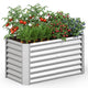 Lucktree 4 x 2 x 2 FT Galvanized Raised Garden Bed (1/2)