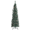 Lucktree Artificial Pencil Christmas Tree, Snow Flocked Slim Xmas Tree - LucktreeUS