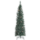 Lucktree Artificial Pencil Christmas Tree, Snow Flocked Slim Xmas Tree - LucktreeUS
