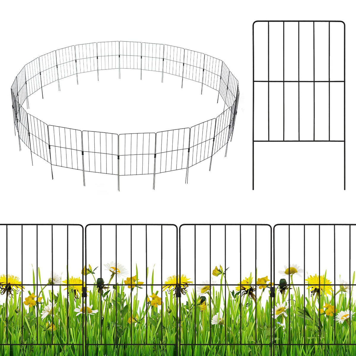 Lucktree Decorative Garden Fence 25 Panels