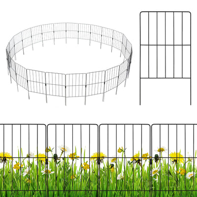 Lucktree Decorative Garden Fence 25 Panels