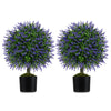Lucktree 22'' Artificial Wisteria Topiary Ball Tree with Vivid Wisteria