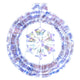 Lucktree 33” Lighted Ornament with Snowflake, Pre-Lit Christmas Wreath with 128 Cold White LED Lights