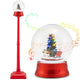 Lucktree 5 Ft Christmas Snow Globe Lantern | Musical Snowy Globe Street Lamp