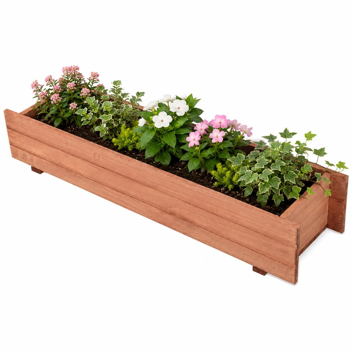 Raised Garden Bed Flower or Vegetable Planter (36" L X 7" W X 6.5" H)
