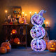 Lucktree 3.4 Ft Halloween Decorations, Light up Stacked Pumpkins with 150 LED Lights