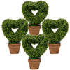 Lucktree 4 Pack Artificial Boxwood Topiary Trees - LucktreeUS