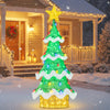 Lucktree Lighted Christmas Tree Outdoor Indoor 3D Mesh Tree with 34 Colorful Strawberry Bulbs