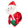 Lucktree 3.5 FT Christmas Lighted Inflatable Santa Claus Broke Out from Window