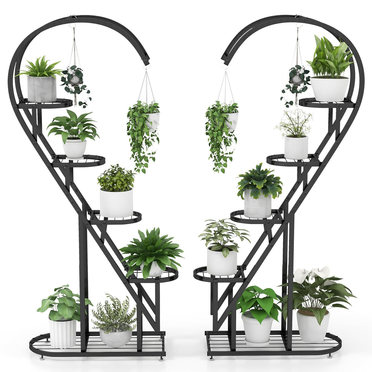Lucktree 5 Tier Metal Plant Stand Indoor